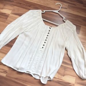 White boho top